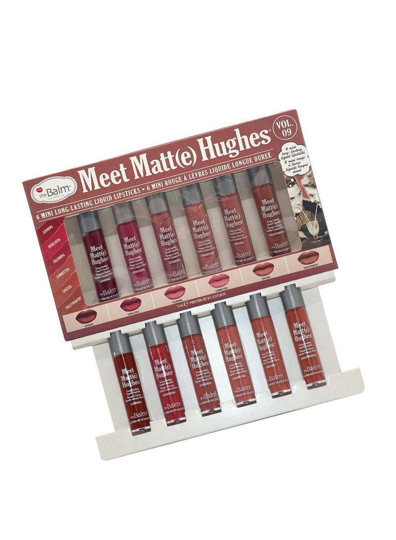 theBalm Meet Matte Hughes 6 Mini Liquid Lipsticks Multicolour  VLO..9 - Image 2