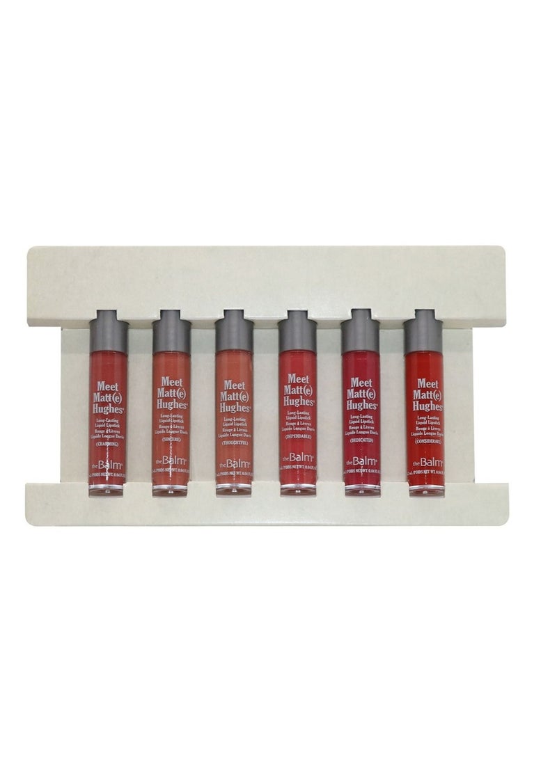 theBalm Meet Matte Hughes 6 Mini Liquid Lipsticks Multicolour  VLO..9 - Image 3