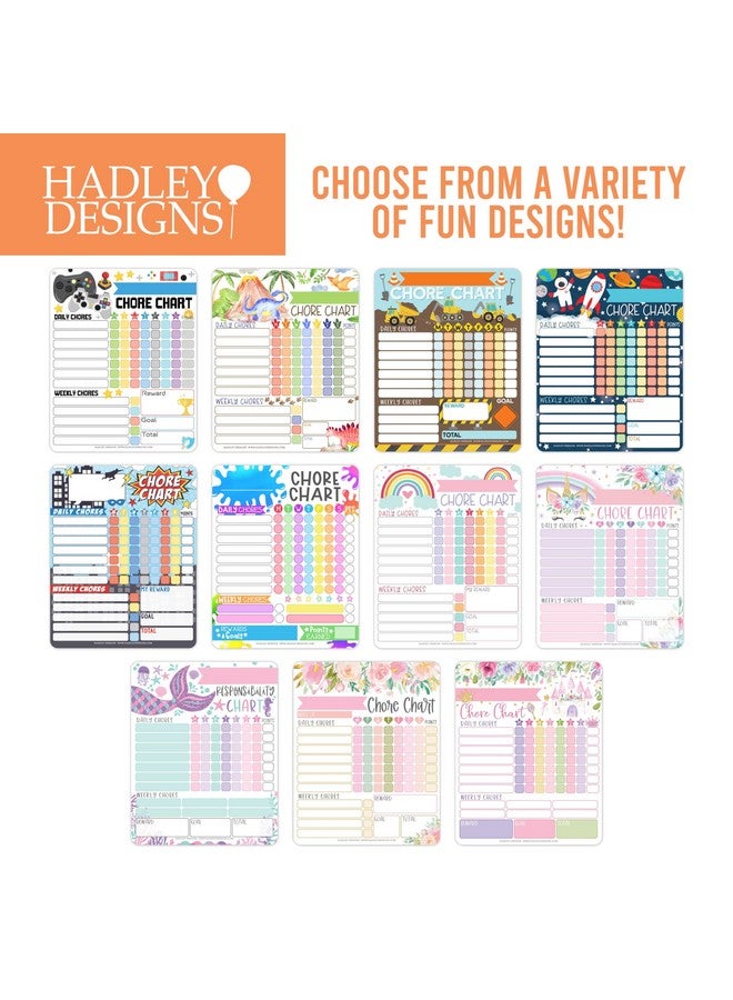 Hadley Designs Space Dry Erase Chore Chart For Kids - Magnetic Chore Chart For Kids Magnetic, Chores Chart For Kids, Responsibility Chart For Kids, Good Behavior Chart For Kids At Home, Kids Chore Charts For Kids - Image 2