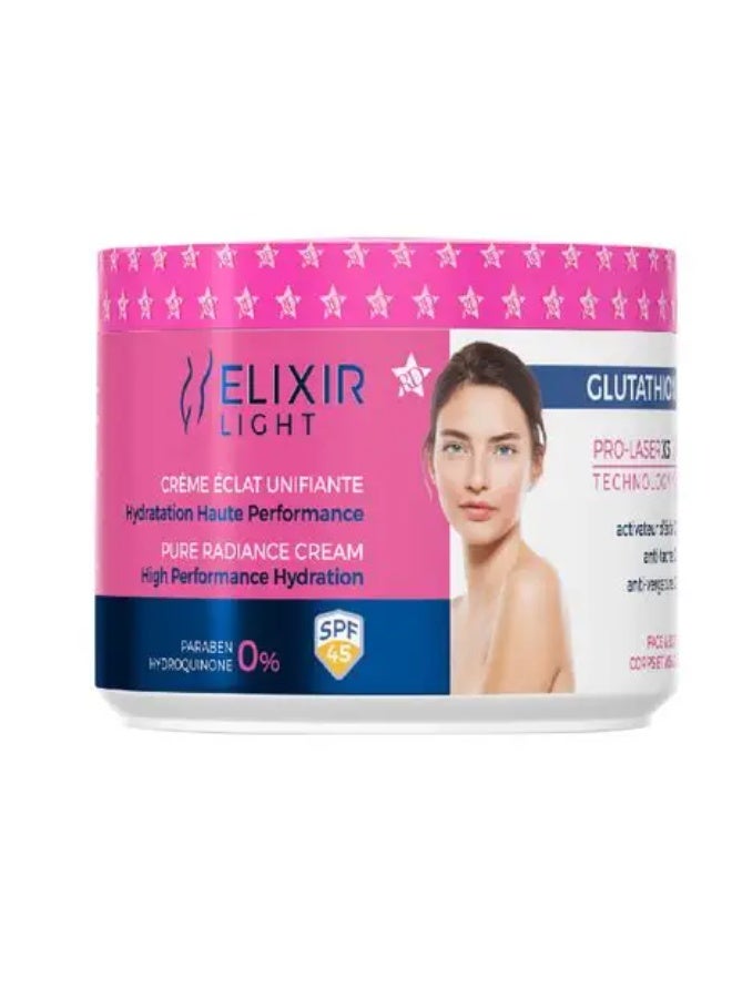 Elixir Light Pure Radiance Cream, Dark Spot Remover with SPF 45, 220ml