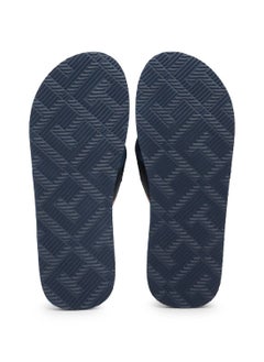 TOMMY HILFIGER Men's Comfort Hilfiger Beach Flip Flops - Polyester, Blue  - Image 5