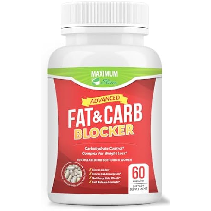 Maximum Slim Fat & Carb Blocker Pure Kidney Bean Extract for Weight Loss and Appetite Suppressant, - Image 1