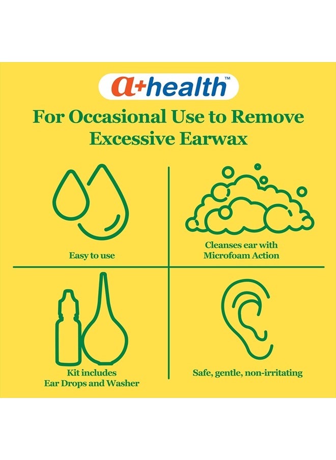 a+health A+ Health Earwax Removal Kit, Carbamide Peroxide 6.5%, Made in USA, Drops and Ear Bulb Syringe, 0.5 Ounces  - Image 3