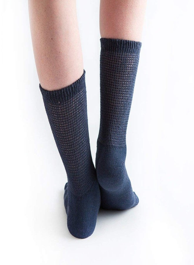Doc Ortho Loose Fit Cotton Diabetic Socks for Men and Women, 3 Pairs, Crew - Image 2