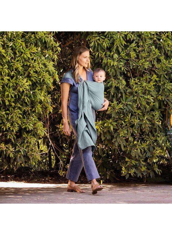 moby حمالة مابي للأطفال، حزام حلقي للمواليد حتى الأطفال الصغار، يد حرة، دعم متعدد الاستخدامات للأمهات والآباء، قابلة للتنفس وخفيفة الوزن، تدعم الأطفال من 8-30 رطل (فيرن) - Image 5