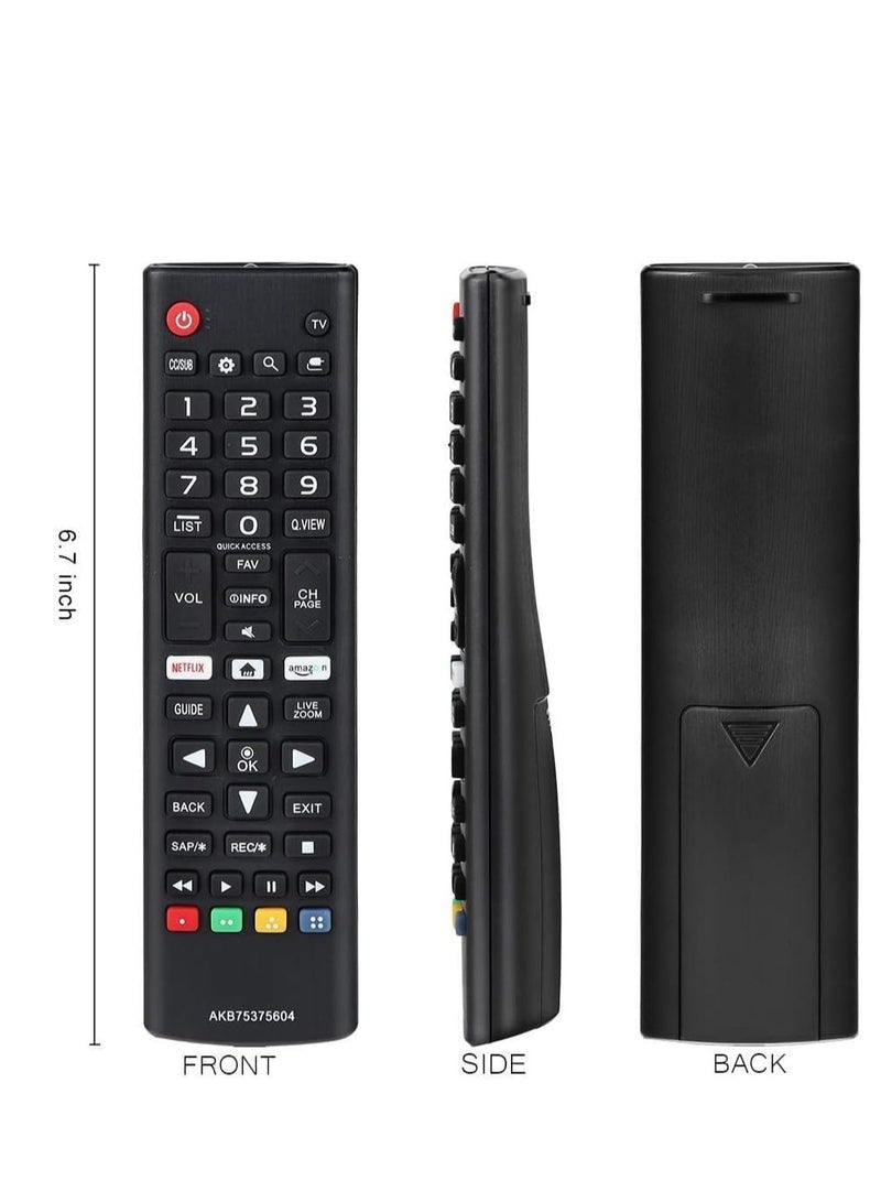 PopZa Universal Remote Control Compatible with AKB75375604 for LG 4K Smart TVs – Replacement for Models 43UK6300PUE, 49UK6300PUE, 55UK6300PUE, 65UK6300PUE, 75UK6570PUB – Strong IR Signal, Easy Setup, Long Battery Life, and Full Functionality for TV Navigation, Volume, Channel, and Menu Controls – High-Performance Remote for Seamless Entertainment - Image 4