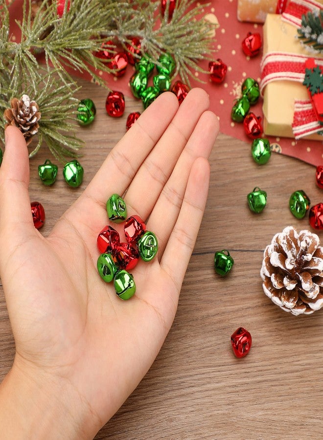 Augshy 200 Pieces Jingle Bells 3/5Inch Craft Bell Bulk for Christmas Home and Pet Decorations Xmas Decor Party Favors Supplies (Red and Green) - Image 3