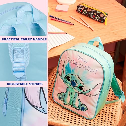 Get Trend Disney Stitch Mini Backpack Kids Toddlers 13x9” Rucksack Kindergarten Bag Preschool Sports Travel Backpacks 3+ Gifts for Kids (Blue Stitch) - Image 5