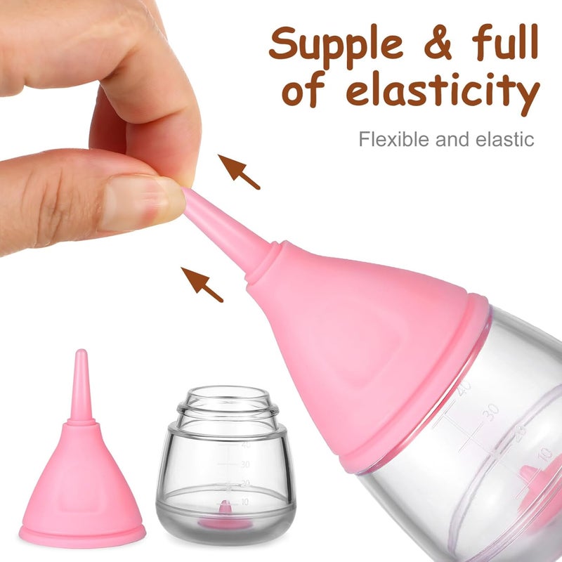 Kitten Bottle Pacifiers Milk Feeder Puppy Feeding Pet Feeding Pacifier Puppy Bottle Kitten Bottles for Newborn Puppy Feeding Bottles - 6 Piece Set Pet Baby Bottle - Image 4