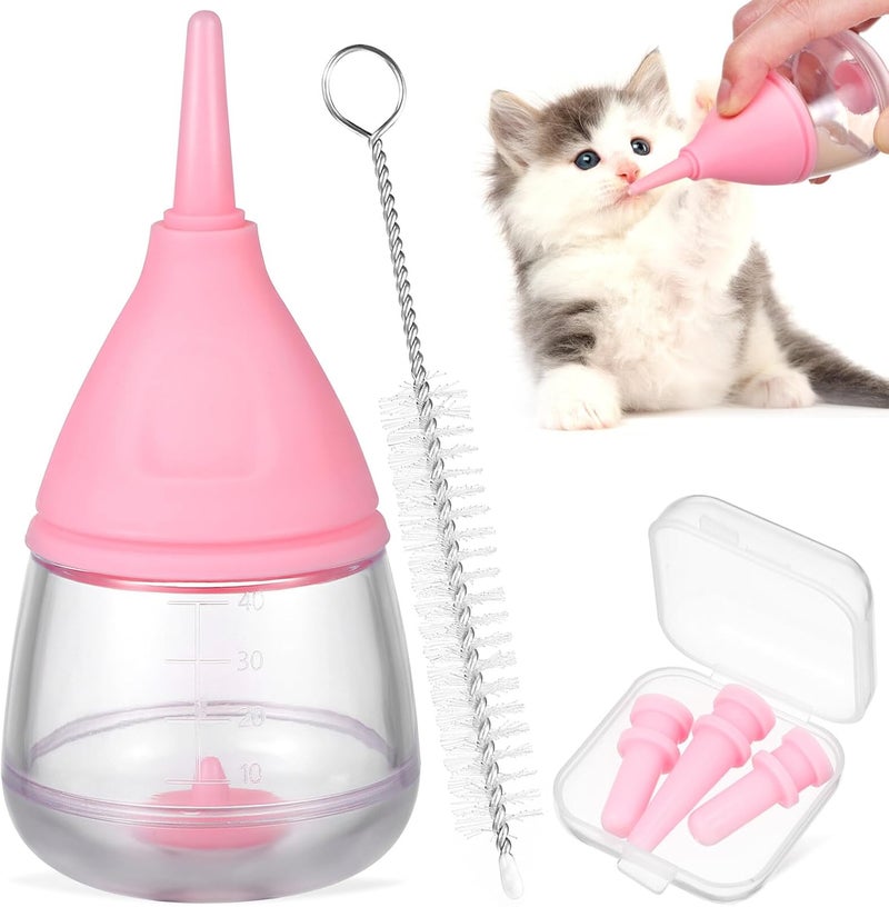 Kitten Bottle Pacifiers Milk Feeder Puppy Feeding Pet Feeding Pacifier Puppy Bottle Kitten Bottles for Newborn Puppy Feeding Bottles - 6 Piece Set Pet Baby Bottle - Image 2