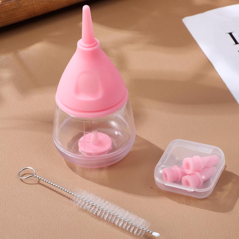 Kitten Bottle Pacifiers Milk Feeder Puppy Feeding Pet Feeding Pacifier Puppy Bottle Kitten Bottles for Newborn Puppy Feeding Bottles - 6 Piece Set Pet Baby Bottle - Image 5