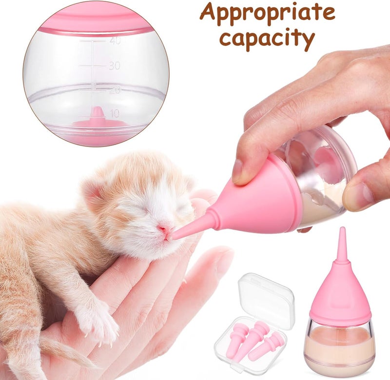 Kitten Bottle Pacifiers Milk Feeder Puppy Feeding Pet Feeding Pacifier Puppy Bottle Kitten Bottles for Newborn Puppy Feeding Bottles - 6 Piece Set Pet Baby Bottle - Image 3