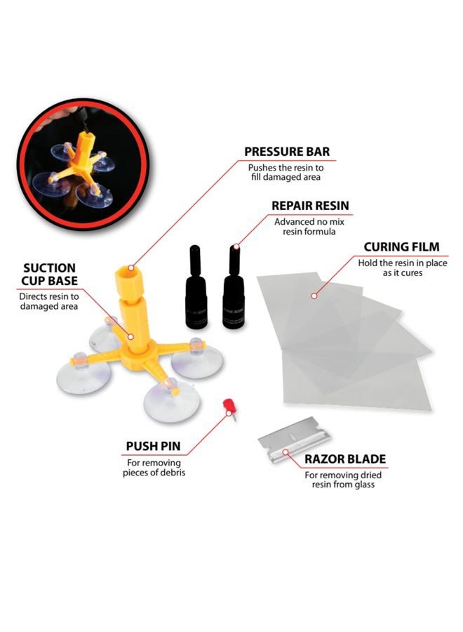 Performance Tool W3071Deluxe Car Windshield Repair Kit - Image 4