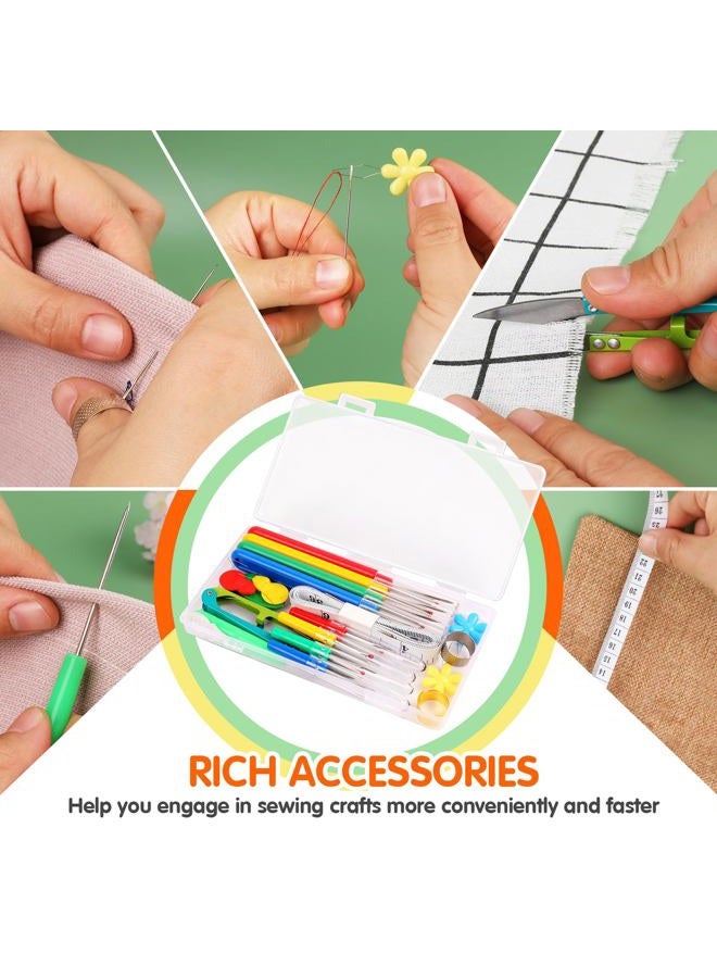 Babelshar 20 PCS Seam Ripper Kit for Sewing, Needle Threader, Thread Snips, Thimble, Tape Measure, Tailors Awl, Large Thread Remover and Small Stitch Ripper Sewing Supplies and Accessories for Craft - Image 4