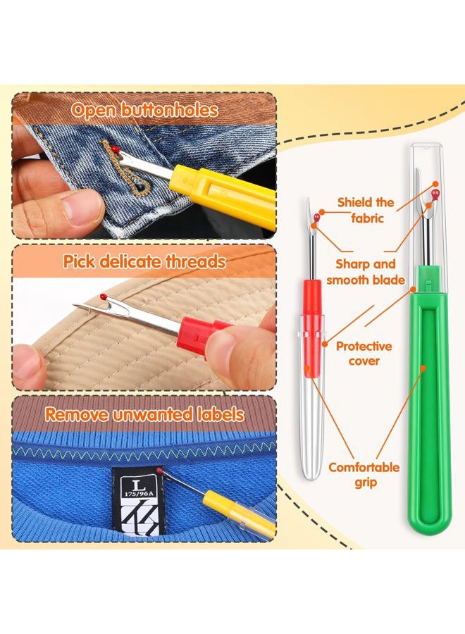 Babelshar 20 PCS Seam Ripper Kit for Sewing, Needle Threader, Thread Snips, Thimble, Tape Measure, Tailors Awl, Large Thread Remover and Small Stitch Ripper Sewing Supplies and Accessories for Craft - Image 3