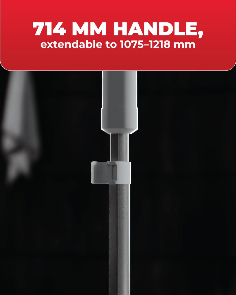 TIRON TLS Electric Long Scrubber, 2500 mAh Battery, 90 mins Runtime, 16Kg Torque for Powerful Scrubbing, Designed for Car, Window Glass, Balcony Cleaning, Bathrooms, Bathtubs, Tile Floors - Image 4