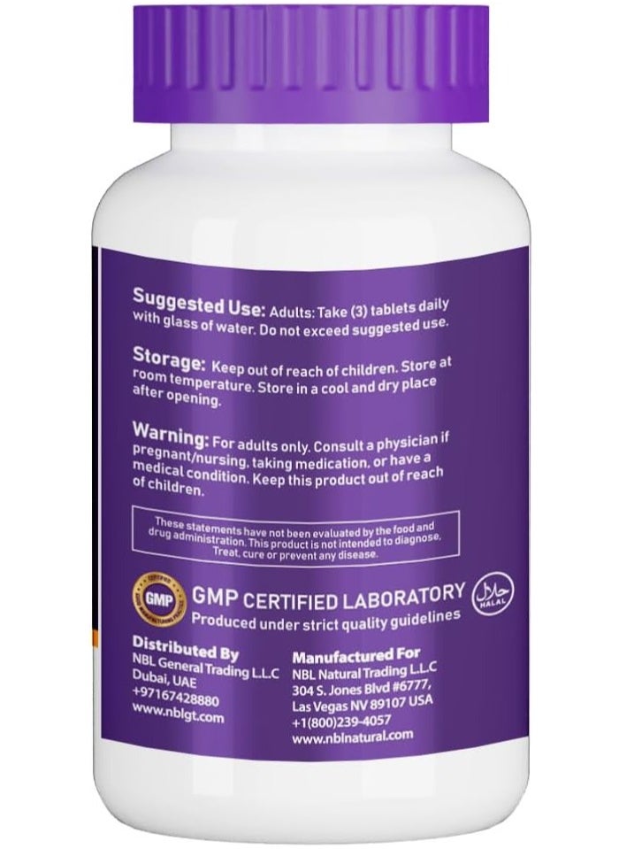 NBL Natural - Hydrolysed Marine Collagen 2500 Mg With Hyaluronic Acid, Resveratrol, Biotin, Selenium And Vitamin C, 120 Tablets - Image 1