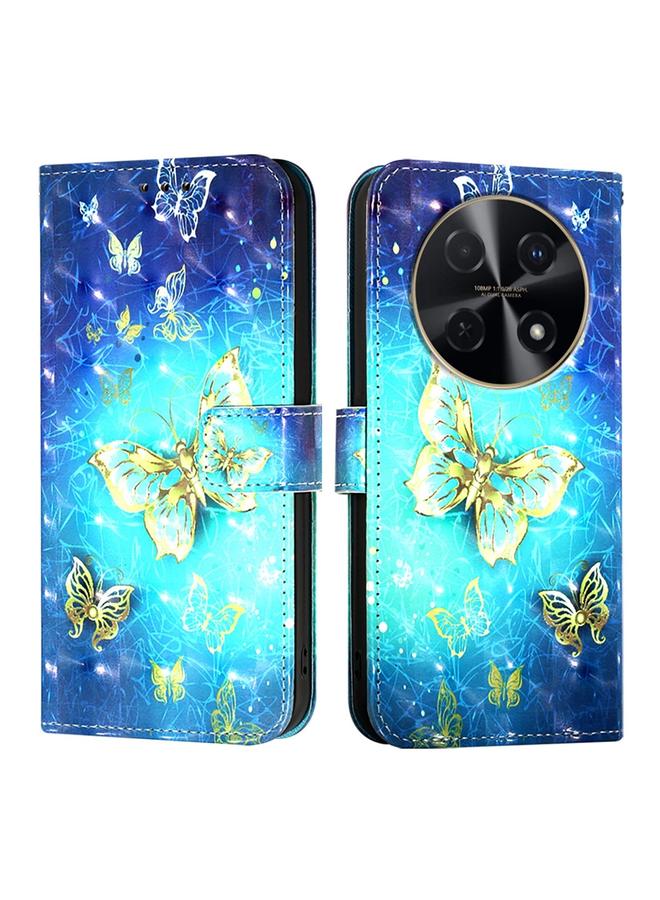 اس-توب جراب لهاتف Huawei nova 12i جراب هاتف جلدي عالمي ثلاثي الأبعاد قابل للطي أفقيًا - Image 2