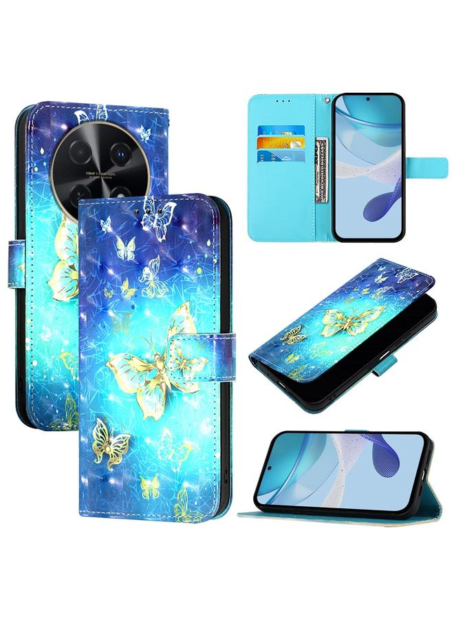 اس-توب جراب لهاتف Huawei nova 12i جراب هاتف جلدي عالمي ثلاثي الأبعاد قابل للطي أفقيًا - Image 1