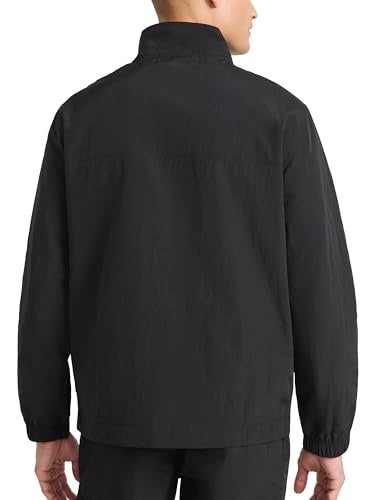 Reebok Men’s RI Utility Woven Jacket, Standard Fit, Lightweight Nylon Fabric, Black, Medium - Image 2