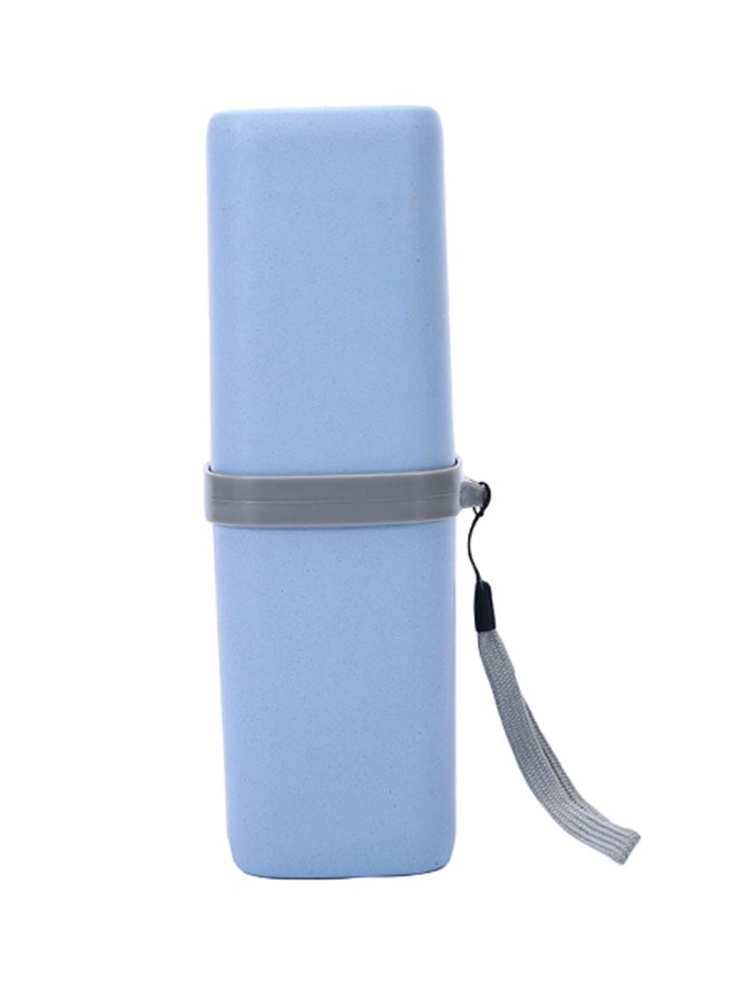 NIBEMINENT Travel Toothbrush Holder Blue 7x7x21.1centimeter
