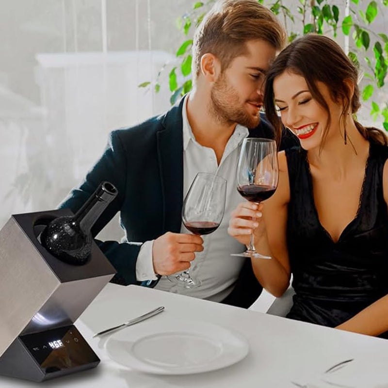 Cobalance Electric Wine Chiller, Single Bottle Cooler for 750ml Wine or Some Champagne,Stainless Steel Iceless Cooler Keep Cold Up to 24h,Kitchen,Bar and RV Vino Accessory,Gift for Vino Lover - Image 3