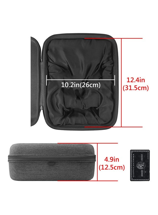 Geekria Geekria Shield Case for Large Sized Over-Ear Headphones, Replacement Protective Hard Shell Travel Carrying Bag with Cable Storage, Compatible with ATH-AWKT, Sony MDR-Z1R (Dark Grey)  - Image 4