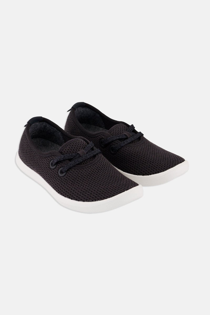 Allbirds Women Wide Tree Skippers Lace Up Running Shoes, Dark Grey - Image 1