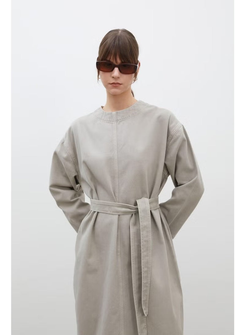 Manuka Belted Long Sleeve Dress - Image 4