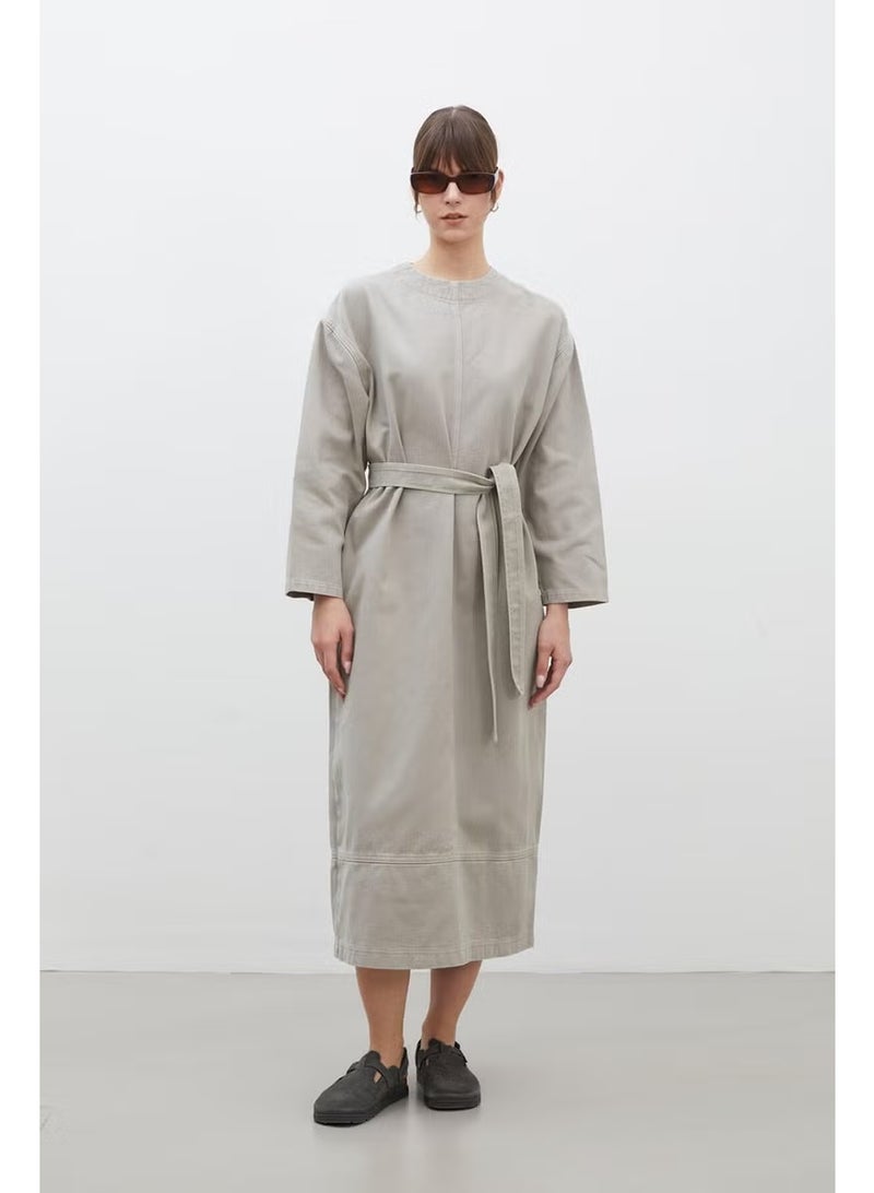 Manuka Belted Long Sleeve Dress - Image 3