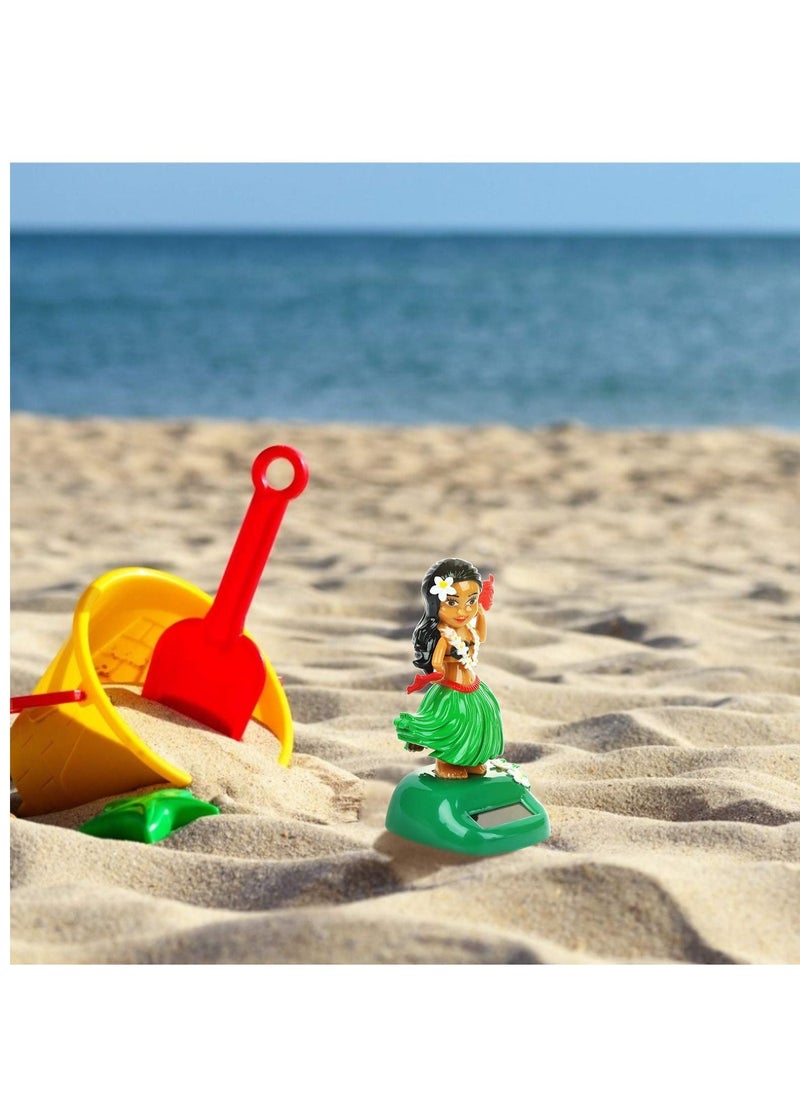 SYOSI - SYOSI Solar Powered Hawaiian Hula Girl Car Ornaments, Solar Dancing Toy Dashboard Solar Powered Toys, Car Dashboard Solar Powered Toys Hula Girl Shaking Head Figure Statue for Car Interior Decoration - Image 1
