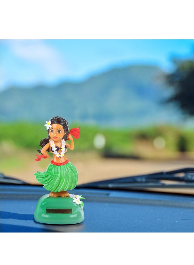 SYOSI - SYOSI Solar Powered Hawaiian Hula Girl Car Ornaments, Solar Dancing Toy Dashboard Solar Powered Toys, Car Dashboard Solar Powered Toys Hula Girl Shaking Head Figure Statue for Car Interior Decoration - Image 1