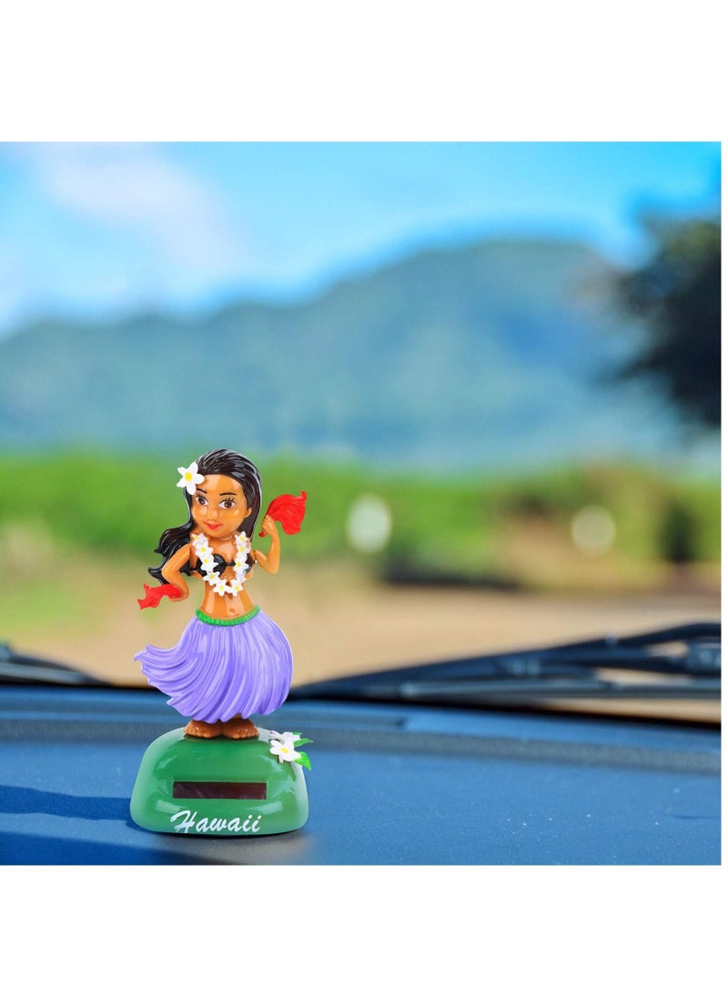 SYOSI - SYOSI Solar Powered Hawaiian Hula Girl Car Ornaments, Solar Dancing Toy Dashboard Solar Powered Toys, Car Dashboard Solar Powered Toys Hula Girl Shaking Head Figure Statue for Car Interior Decoration - Image 1