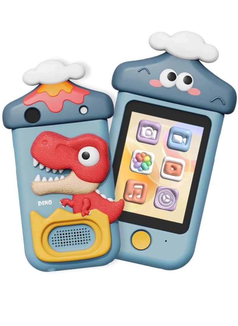 MOCOM Kids 3D Interactive Smart Phone with 360° Rotating HD Camera & Touch Screen | Educational Games, MP3 & Eye Protection | Durable, Child-Friendly Learning Toy for Ages 3+ Kids Gift  - Image 1