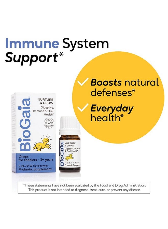 بيوجايا BioGaia Nurture & Grow Toddler Probiotic | Ages 1+ | Liquid Probiotic | Allergen-free | Triple-Benefit Probiotic for Kids | صحة الجهاز الهضمي ودعم المناعة وحماية صحة الفم | إمداد لمدة 25 يومًا - Image 4