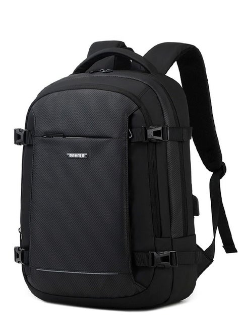 EF91M شنطة لاب توب 15.6-انش باك باك كاجوال بزنس ذات سعة كبيرة مناسب لحمل كافة الاغراض من رحالة - اسود