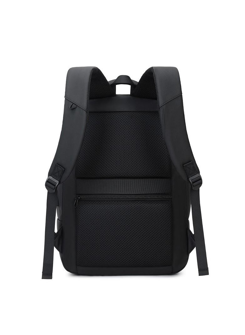 RAHALA - EF91M 15.6-inch Casual Laptop Fashion Business Outdoor Large Capacity Backpack Bag - Black - Image 1