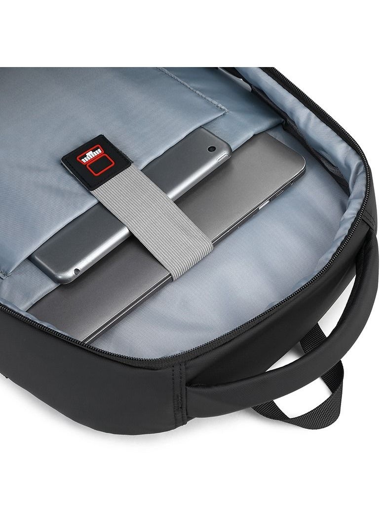 RAHALA - EF91M 15.6-inch Casual Laptop Fashion Business Outdoor Large Capacity Backpack Bag - Black - Image 1