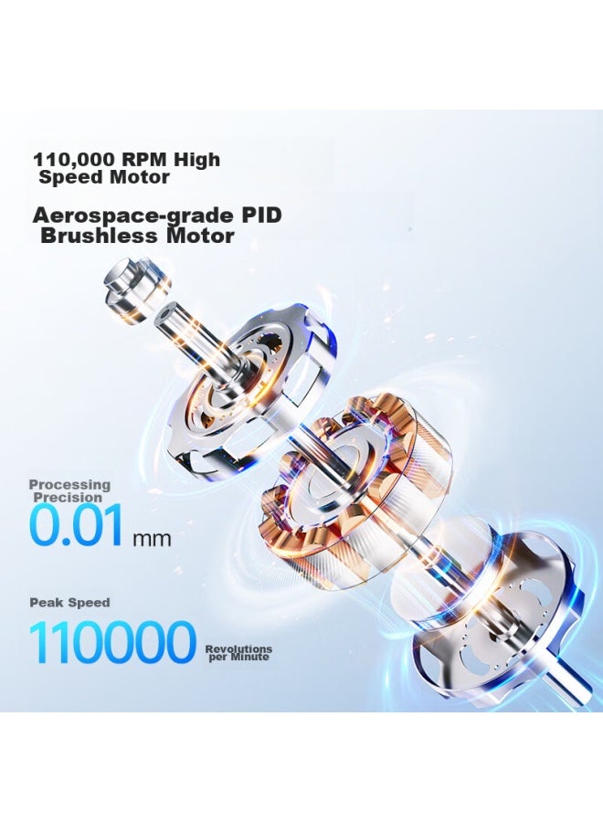 Aux High-speed Hair Dryer, 800w, Low Power For Dormitory Use, Essential For College Students, Hair Protection, Negative Ion, 1200w Or Less, Low Power, Bladeless, High Airflow, Quick-drying Electric Hair Dryer - Image 2