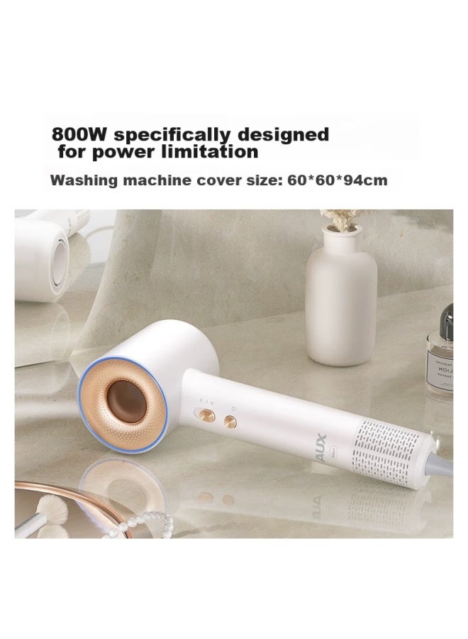 Aux High-speed Hair Dryer, 800w, Low Power For Dormitory Use, Essential For College Students, Hair Protection, Negative Ion, 1200w Or Less, Low Power, Bladeless, High Airflow, Quick-drying Electric Hair Dryer - Image 3