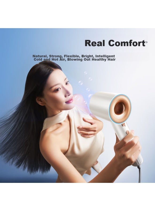 Aux High-speed Hair Dryer, 800w, Low Power For Dormitory Use, Essential For College Students, Hair Protection, Negative Ion, 1200w Or Less, Low Power, Bladeless, High Airflow, Quick-drying Electric Hair Dryer - Image 5