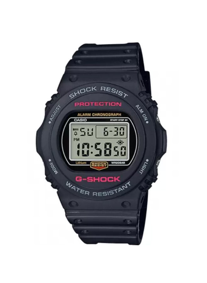 CASIO Resin Digital Wrist Watch DW-5750E-1DR - Image 1