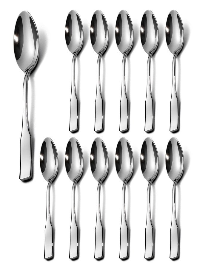 Alata Kate Teaspoons, Set of 12, Stainless Steel Flatware, Mirror Polished Cutlery, Dishwasher Safe - Image 1