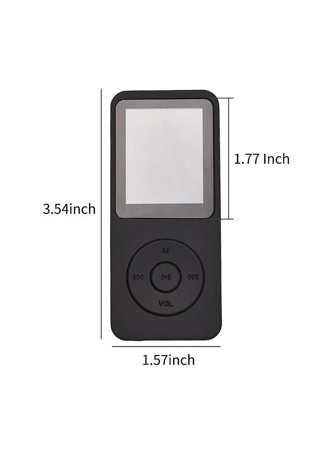 Generic - Portable MP4 Player with 32GB Memory Card MP3 Music Player 1.77 Inch LCD Screen Video Player Photo Viewer Support Music FM Radio Video E-book Recorder - Image 1