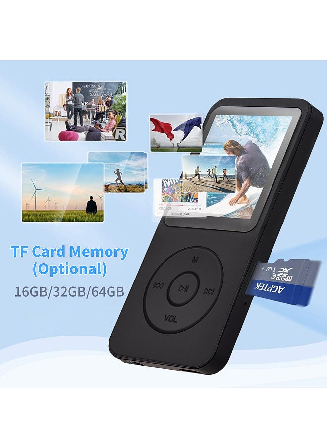 Generic - Portable MP4 Player with 32GB Memory Card MP3 Music Player 1.77 Inch LCD Screen Video Player Photo Viewer Support Music FM Radio Video E-book Recorder - Image 1