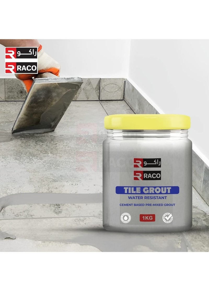 RACO RACO Cement Tile Grout for Filling Tile Joints 1KG WHIITE  - Image 2