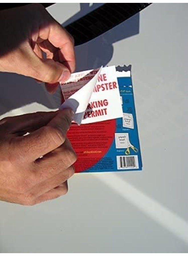 STICKER SHIELD - Windshield Sticker Applicator for Easy Application, Removal and Re-Application from Car to Car - 4 inch x 6 inch Sheets (Pack of 2 Sheets) - Image 4
