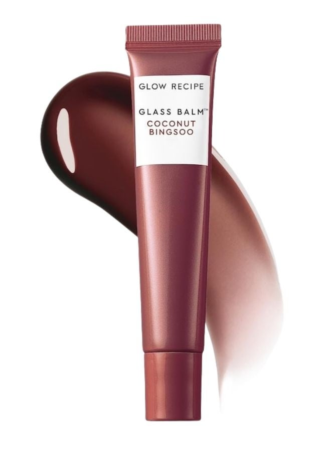 glow receipe Glow Recipe Glass Balm Lip Treatment Coconut Bingsoo (Sheer Cool Brown) — 0.52 oz / 15 g - Image 1