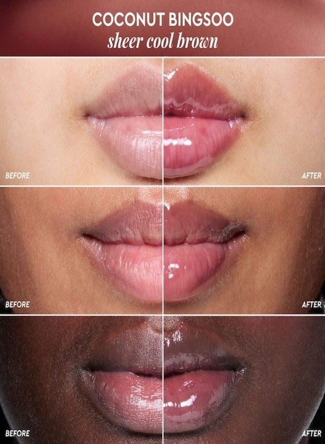 glow receipe Glow Recipe Glass Balm Lip Treatment Coconut Bingsoo (Sheer Cool Brown) — 0.52 oz / 15 g - Image 4