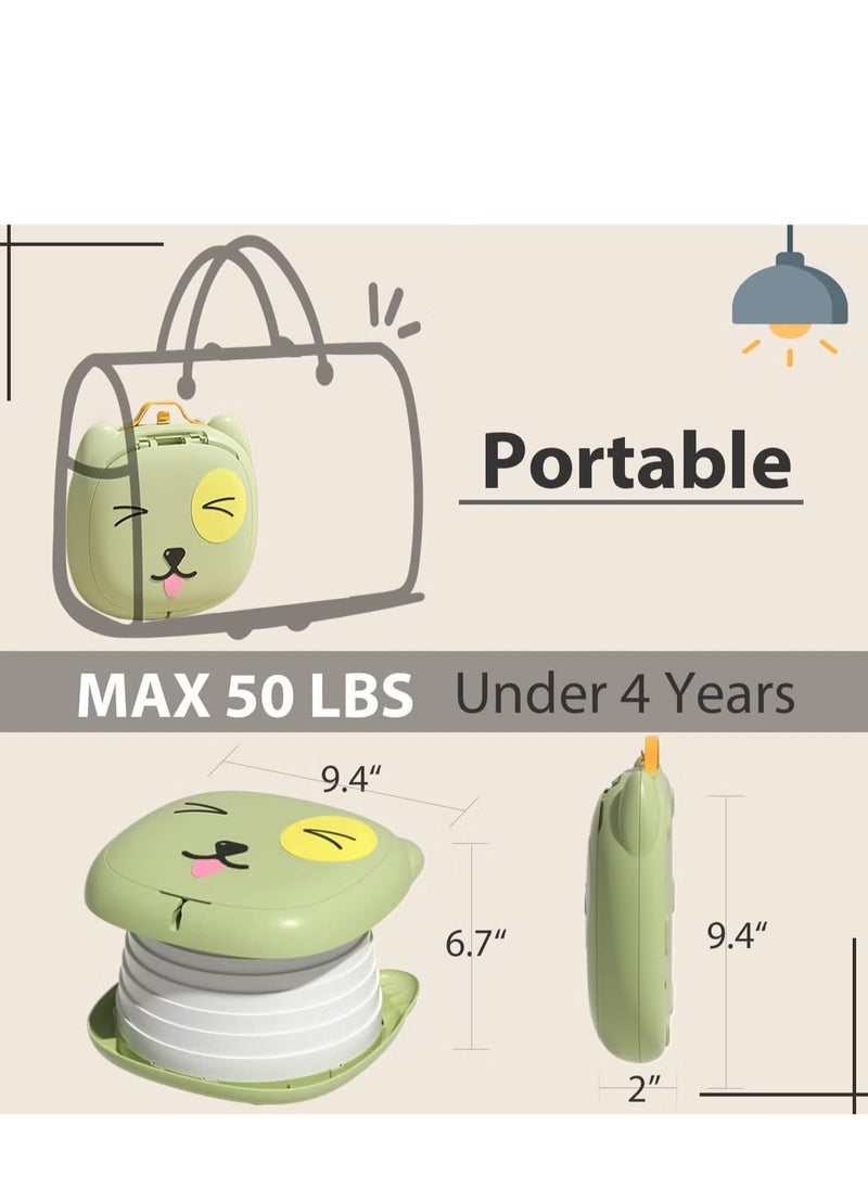 Ominii Travel Potty for Toddler,Portable Potty Training Toilet,for Indoor and Outdoor 2-in-1 Car Potty Chair,Folding Toilet,Toilet Male and Female Baby,Portable Outing Travel Car for Baby  - Image 2